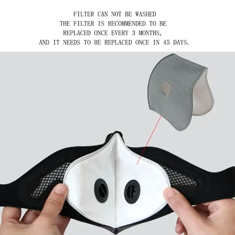 

3 Pcs Reusable Activated Carbon Face Mask Filter Anti Dust Pollution Replacement