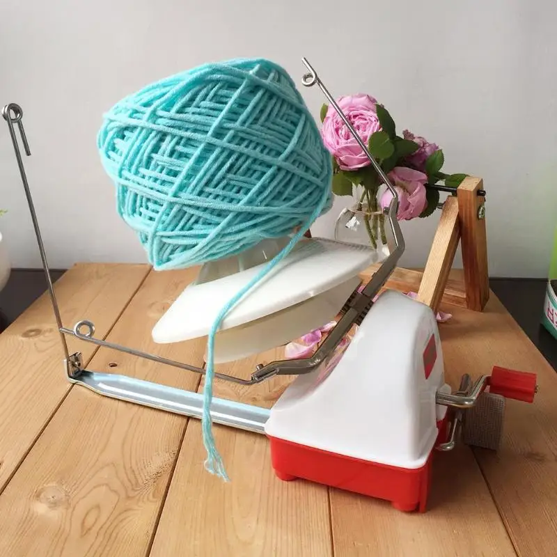 

New Household Swift Yarn Fiber String Ball Wool Hand Operated Winder Holder Machine Enlargement of Threading Holes Improve