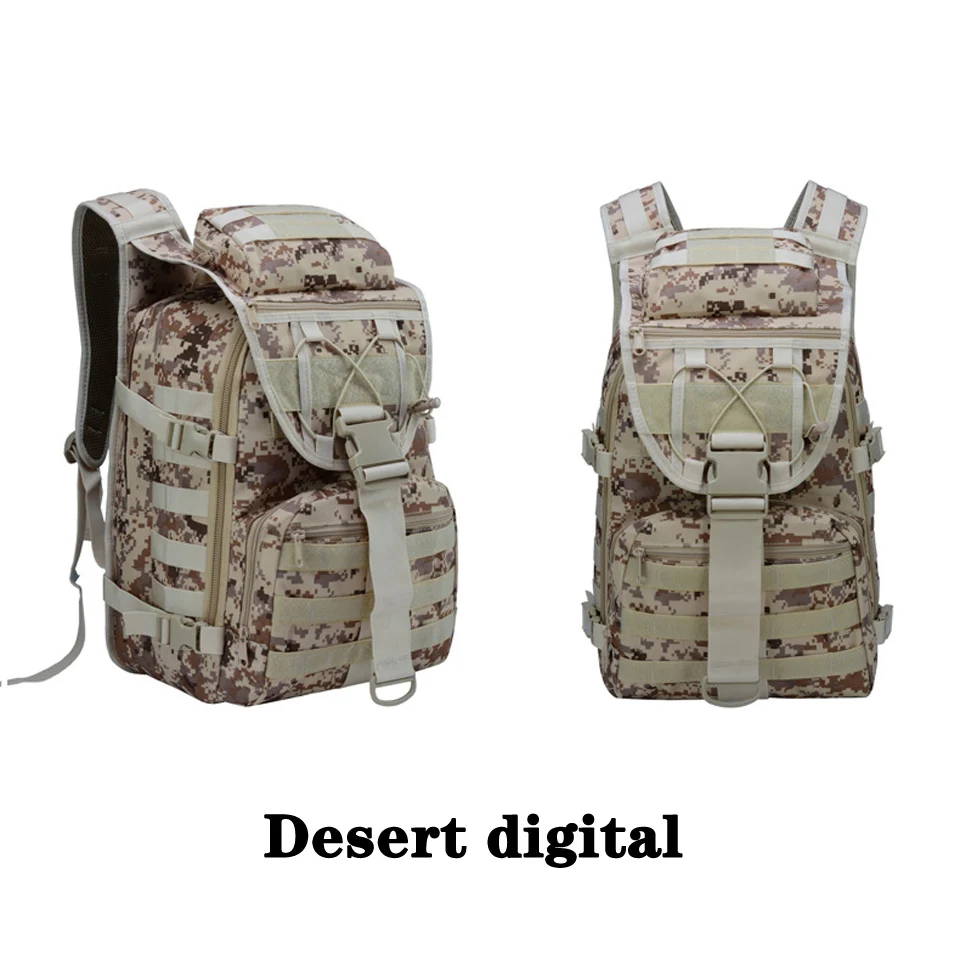 Military Assault Backpack Molle Tactical Bag Army Bag Outdoor Hiking Camping Rucksack Waterproof Bag Hunting Fishing Backpacks
