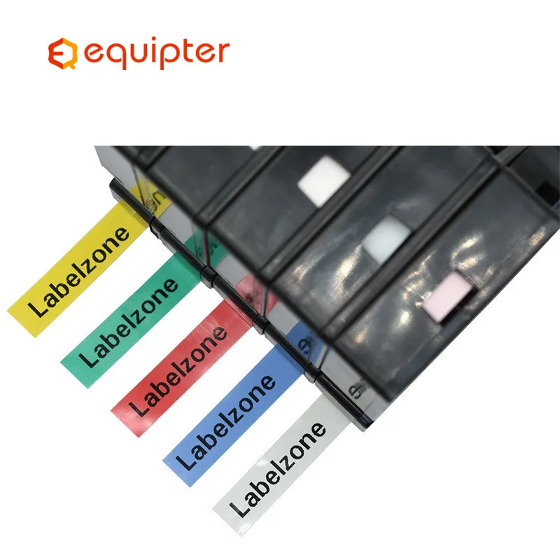 Compatível para Dymo Impressora de Etiquetas Fitas de Etiquetas Laminadas para lm Fabricante de Etiquetas Pces Preto Branco d1 12mm 160 280 10 45013 no - Imagem 4