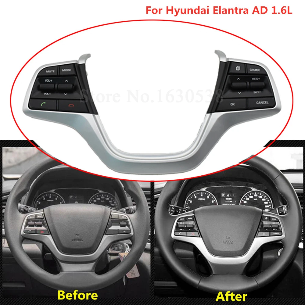 Car Accessroies For Hyundai Solaris 1.6L Steering Wheel Buttons Cruise Control button Switch Volume Channel Bluetooth Phone | Автомобили и