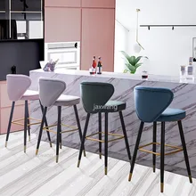 Светильник роскошный барный стул из массива дерева американский Досуг высокий ножной стул Северная Европа барный стул современный простой домашний стул