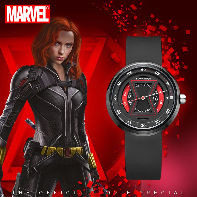 Official Captain Marvel Casual Quartz Wristwatches 3D Stereo Dial 100m Waterprooof Sport 2020 New Clock FeMale Girls Time