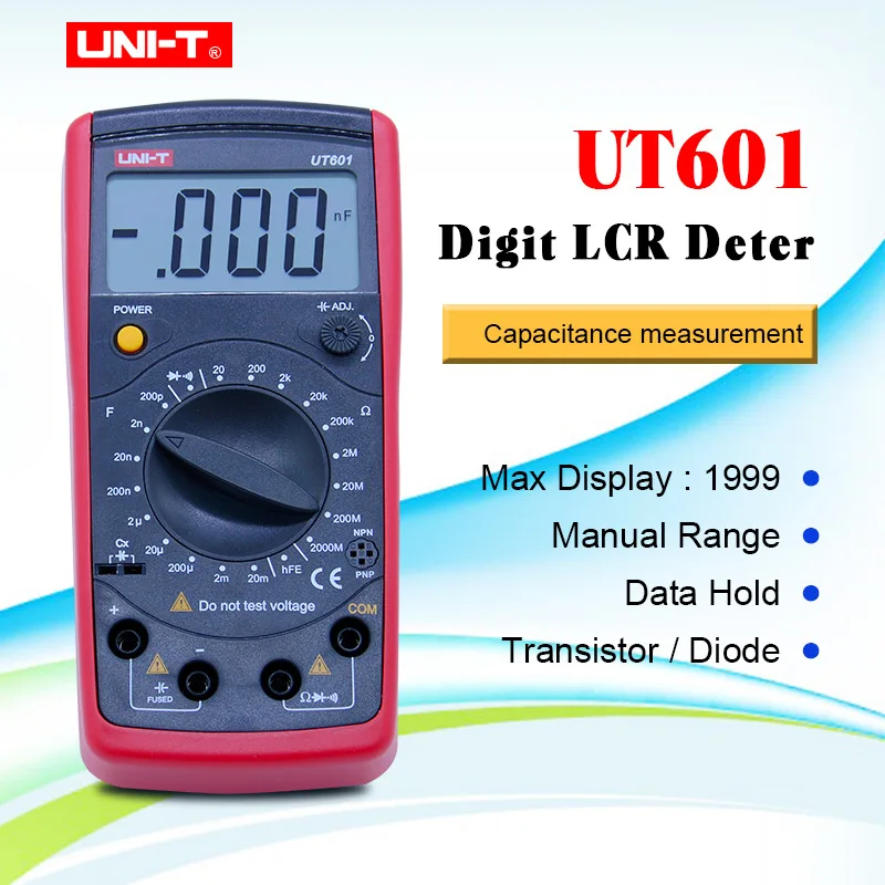 UNI T UT601 цифровой измеритель емкости rel Ohmmeters конденсатор резистор с диодом и