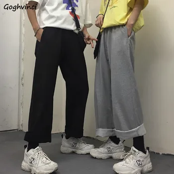 

Pants Women Plus Size Solid Simple Korean Style Casual Womens All Match Trousers Trendy High Quality BF Hot Sale Daily Straight