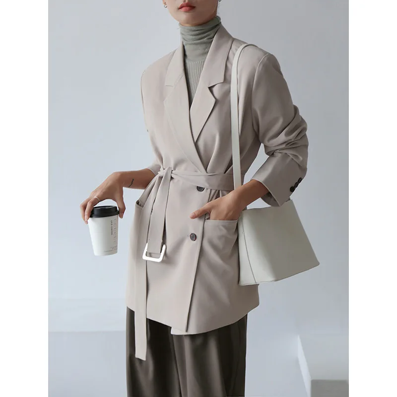 Vadiming vrouwen Jasje 2019 Herfst Nieuwe Franse Klassieke Double-Breasted Pak vrouwen Jas Vadiming vrouwen Jasje 2019 Herfst Nieuwe Franse Klassieke Double-Breasted Pak vrouwen Jas