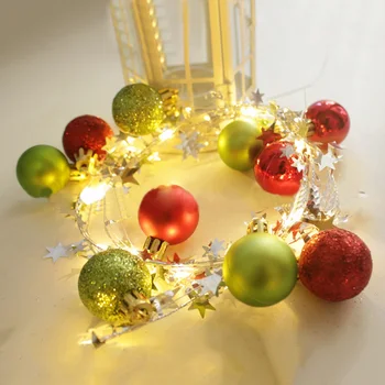 

2M Christmas Light Garland Features 20 Warm White LED Christmas String Fairy String Lights Home Party Wedding Lamp