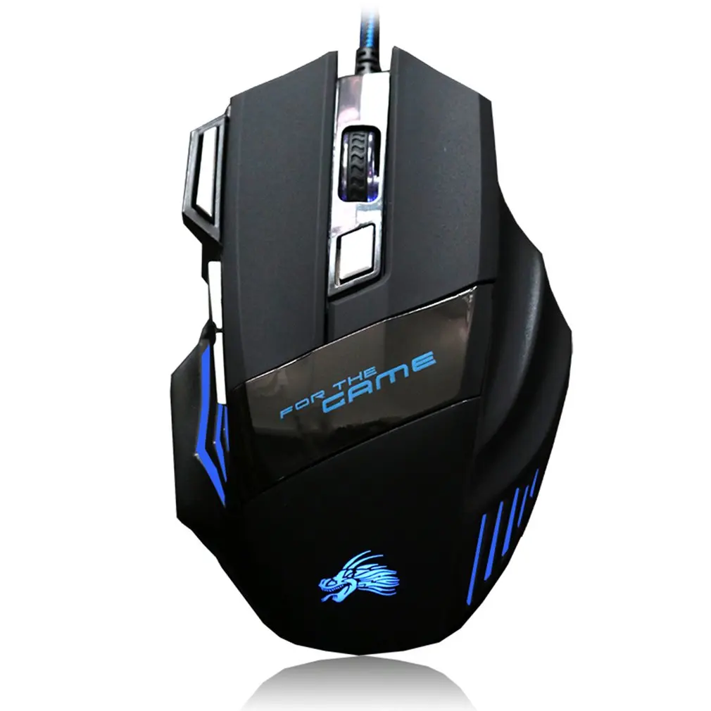 

2020USB Wired 5500DPI Game Mouse 3D LED Optical 7 Buttons Pro Gamer Computer Mice For Desktop PC Laptop Adjustable Gaming Mouse
