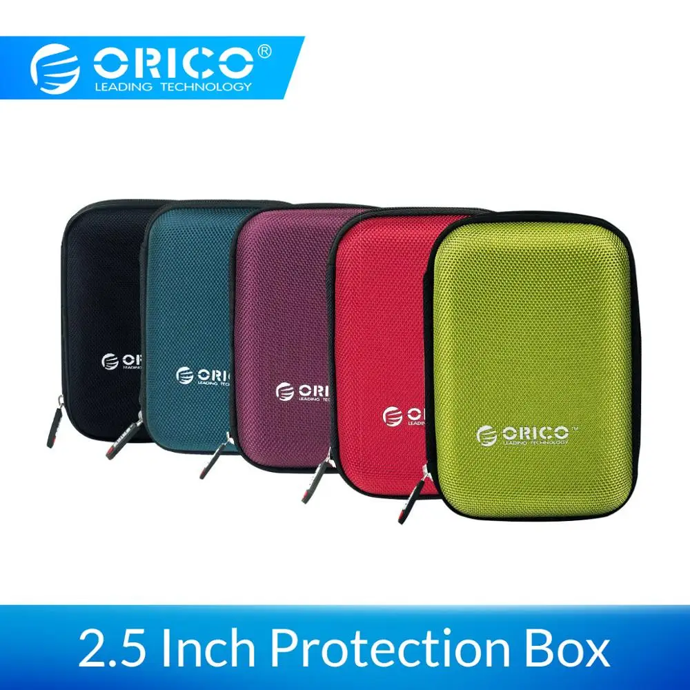 ORICO 2.5 Inch HDD Box Bag Case Portable Hard Drive Bag for External Portable HDD hdd box case storage Protection Black/Red/Blue ORICO 2.5 Inch HDD Box Bag Case Portable Hard Drive Bag for External Portable HDD hdd box case storage Protection Black/Red/Blue