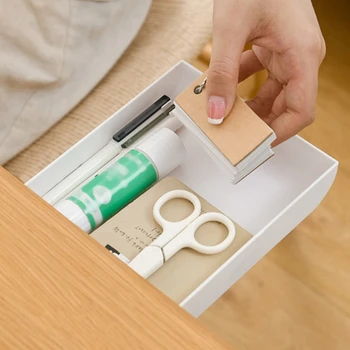 

5 Pieces of Large Creative Drawer Storage Box Desk Desk Pen Box Does Not Take Up Space Student Stationery Storage Box