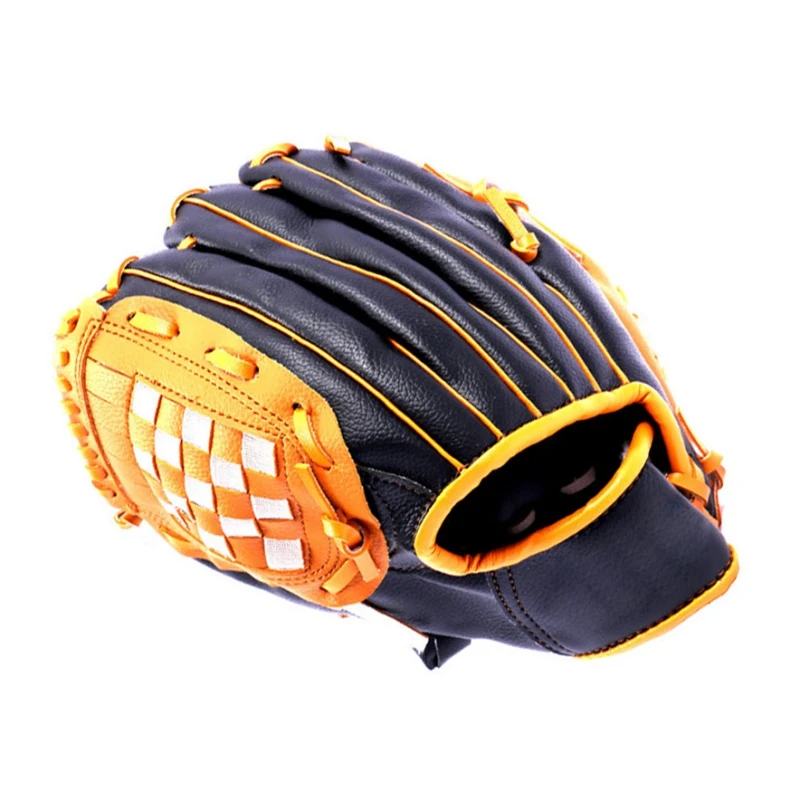 Детская Молодежная уличная тренировочная бейсбольная перчатка Гибкая мягкая Регулируемая ловушка удобные перчатки для игры в софтбол