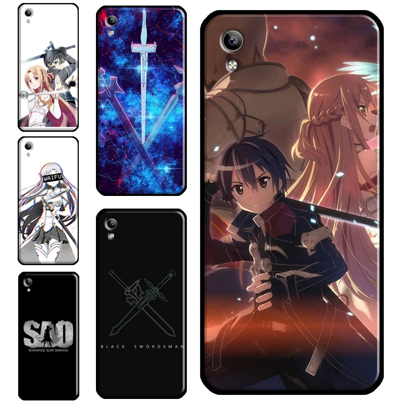 Чехол Sword Art Online для Vivo V20 SE V17 Neo V11i S1 Y12 Y17 Y19 Y20 Y20S Y30 Y70 Y81 Y91C Y11 2019 Y1S | Мобильные