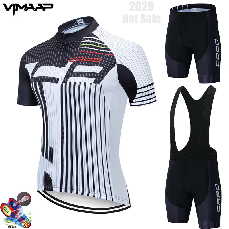 CAPO Pro Cycling Jerseys Set 2020 летняя одежда для горного велосипеда велосипеда|Велосипедные
