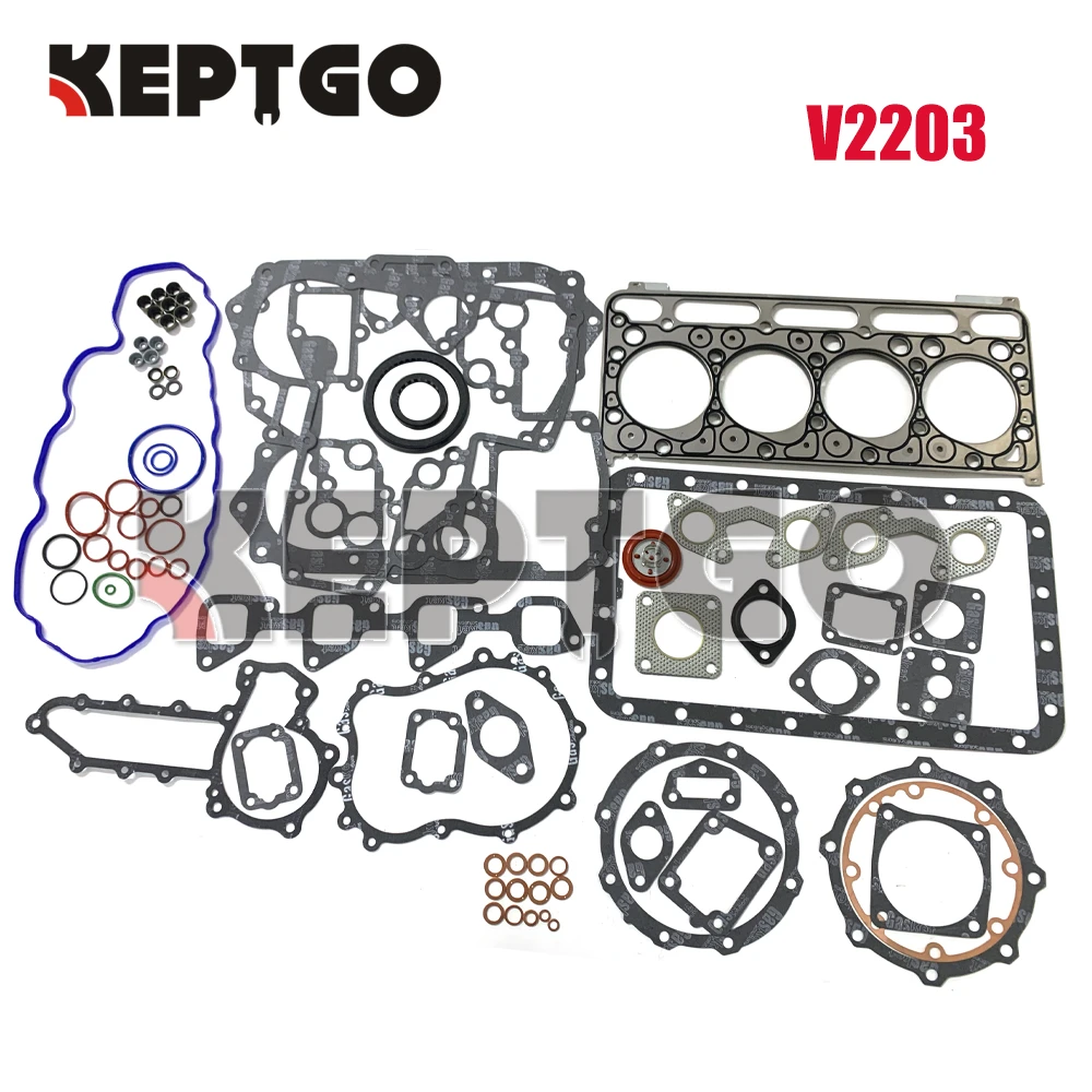 New V2203 Full Gasket Set For Kubota Diesel Engine With Cylinder Head