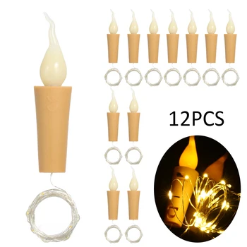 

Wine Bottle Lights Waterproof LED Light String Cork Light Starry Fairy Copper Wire LED String Light Bottle Stopper Party Gift