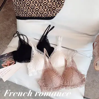 

lace bra Sexy Underwear women set bra and panty set bralett push up bra lingerie pl lingerie sexy Back Closure A B Cup