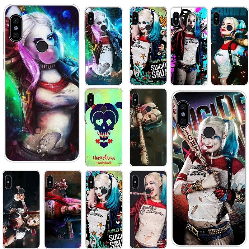 Мобильный телефон чехол для Xiaomi Redmi K20 Pro GO 7 S2 4A 4X 5 5A Plus 6 6A 7A защитный Harley Quinn отряд