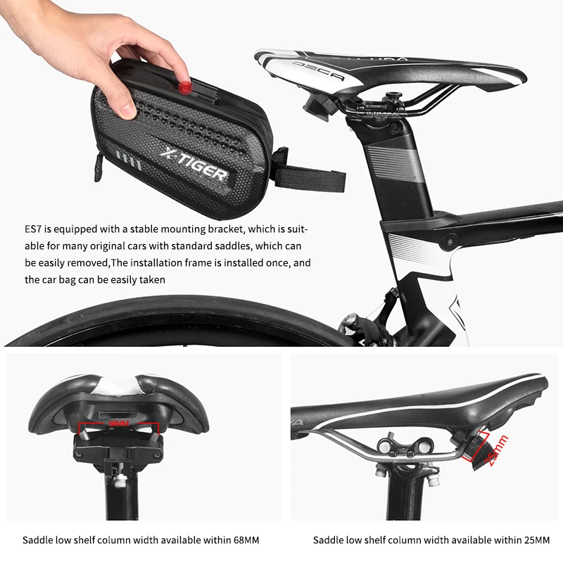 X TIGER MTB велосипедная Сумка водонепроницаемая задняя большая амортизирующая