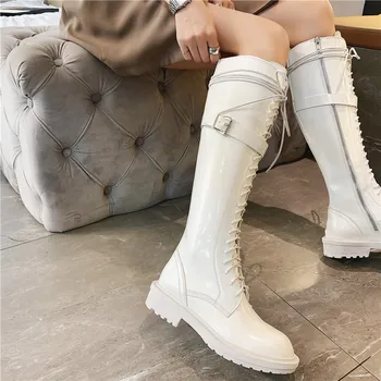 

Zipper Boots Women New 2020 Women's Shoes Autumn Low Heels booties Round Toe Luxury Designer Booties Ladies Winter Footwear