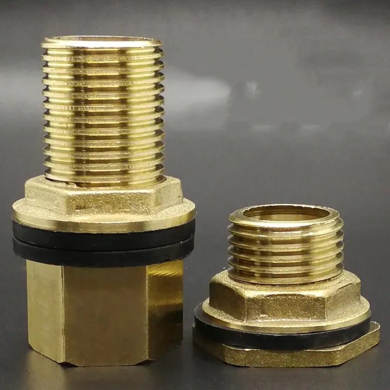 Медный соединитель резервуара для воды 1/2 &quot3/4&quot 1 &quotBSP Мужская Латунная Труба с