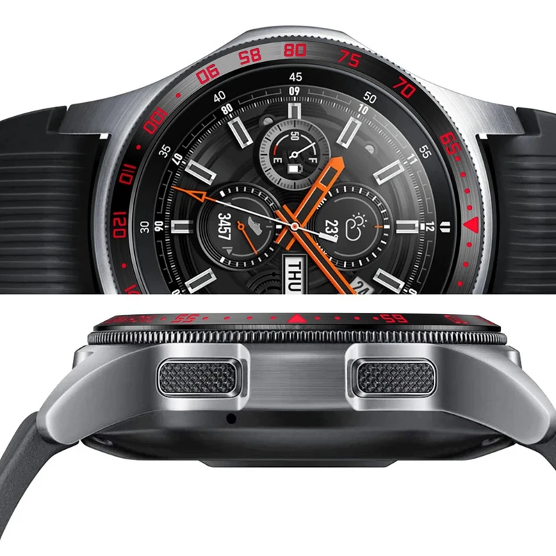 2 шт Для Samsung Galaxy Watch 46 мм Корпус для часов защитная пленка Смарт часы Безель кольцо