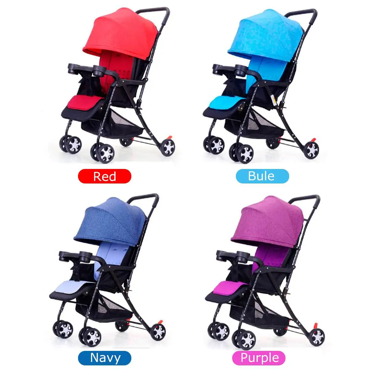 Bioby многофункциональная 3 в 1 детская коляска прогулочная безопасность детской коляски Золотая детская коляска для новорожденных 0-36 месяцев