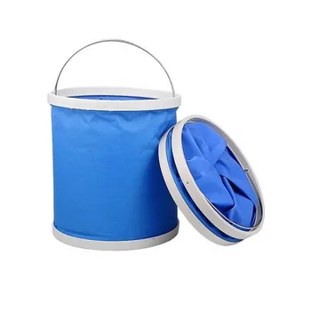 

11L Car Washing Barrel Storage Tank Outdoor Fishing Camping Caravan Multipurpose Collapsible Bucket Cleaning Tools For Auto New
