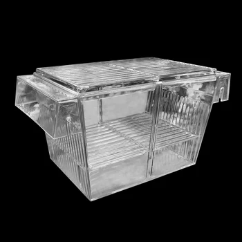 

Floating Tank Mini House Cage Incubator Transparent Trap Double-deck Aquarium Hatchery Isolation Fish Breeding Box Breeder Fry