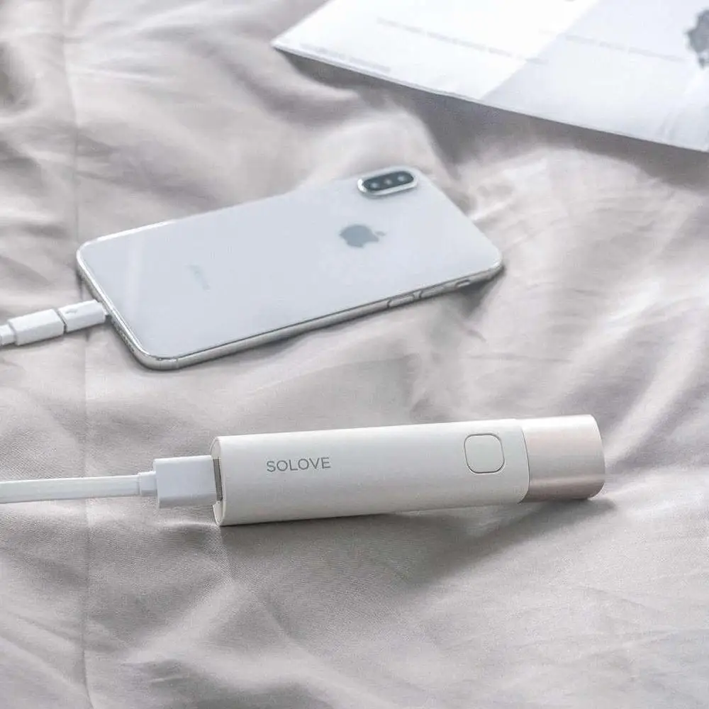 LED 손전등 보조베터리 밝기 SOLOVE X3 3000mAh 모바일 전원 USB 다기능 밝기 토치 뱅크 휴대용 조명