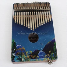 17 клавиш калимба, красное дерево тело «пианино для больших пальцев» музыкальный инструмент калимба аксессуары с звукоснимателем