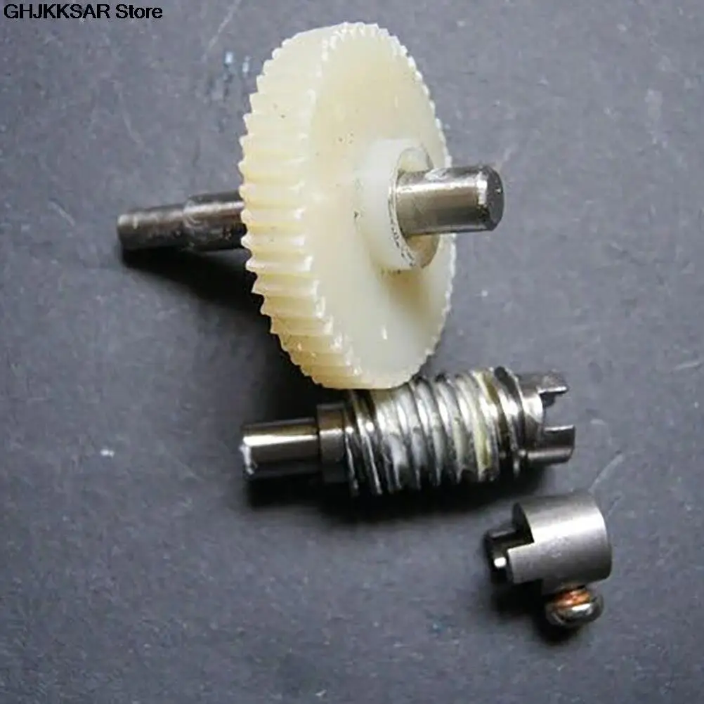 Electric Bike Gear Motor Gear Transmission Gear Electric Chain Saw Gear Cassette Deck Tape Gear 1Set Plastic Worm Reduction Gear Set Metal Wheel Speed Reducer Gearset For DIY Accessory Tool Parts