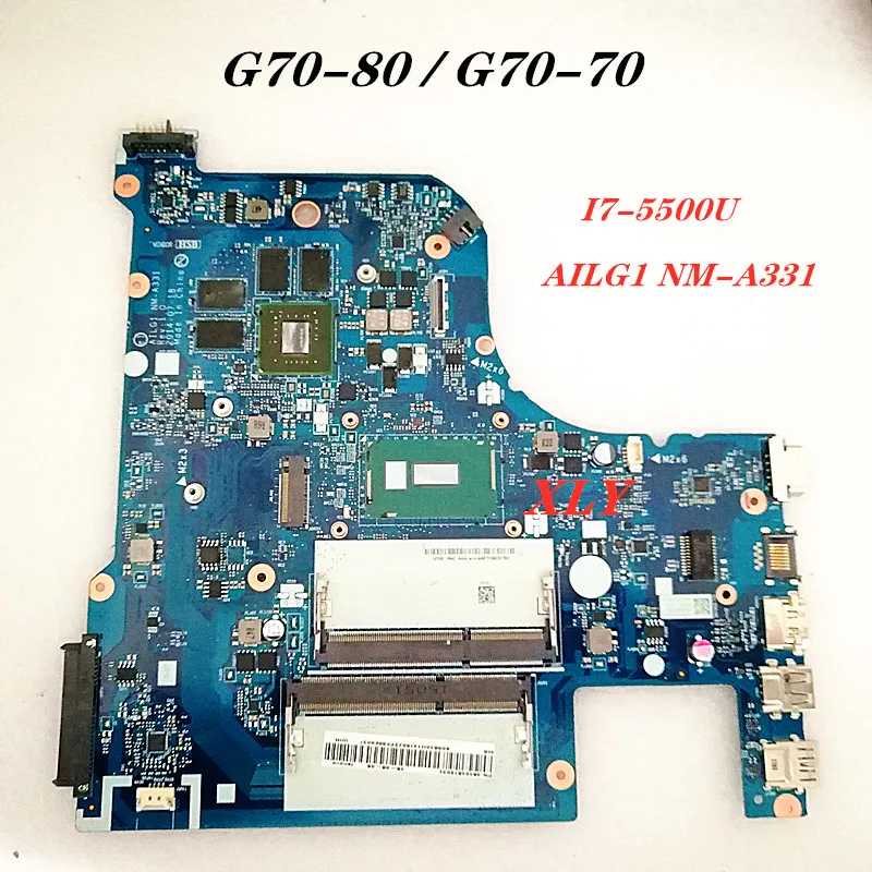 Для материнской платы ноутбука Lenovo G70-80 80FF AILG1 G70-70 CPU: Nm-A331 GPU: GF920M 2 ГБ DDR3 100%