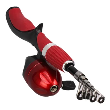 

Carbon Fiber Rod Superhard Boat Ice Fly Lure Fishing Rod With Fishing Reel Fishing Tackle Set 1.4M Length