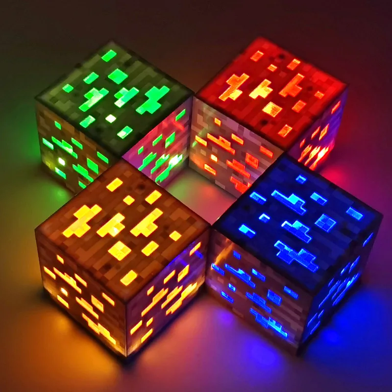 

Minecraft Creative Torch LED Night Wall Light Luminous Toys Game Design Toys Torch Hand Held&Wall Mount Home Party Decorations