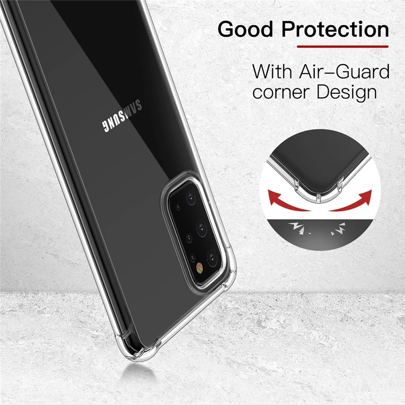 Air Cushion Shockproof Case for Samsung Galaxy Note 20 Ultra Airbag Silicone TPU Cover for Samsung S21 S22 Ultra S21 Plus S20 FE cheap galaxy s22 ultra case