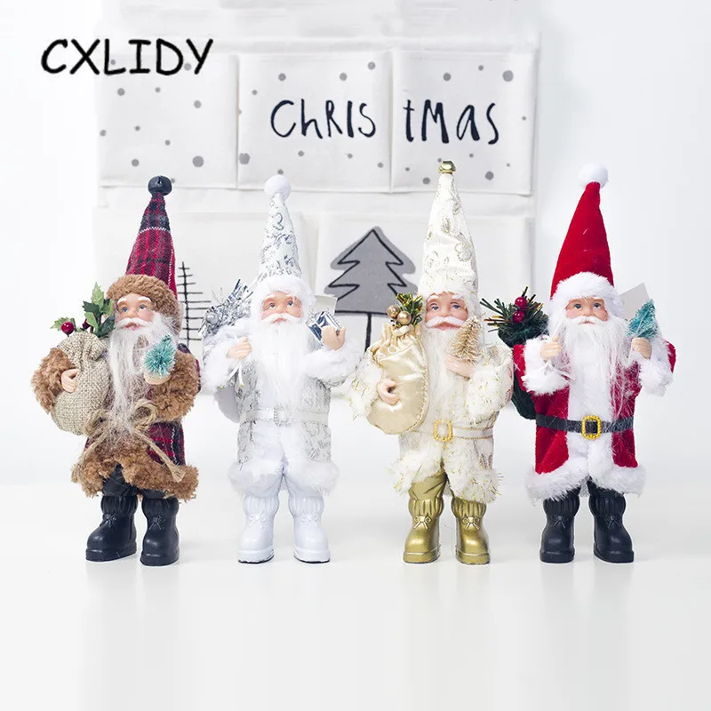 Santa Claus Doll Mini Santa Claus Doll Creative Cloth Home Decoration Ornaments Christmas Party Supplies Christmas Gifts qq177 (1)