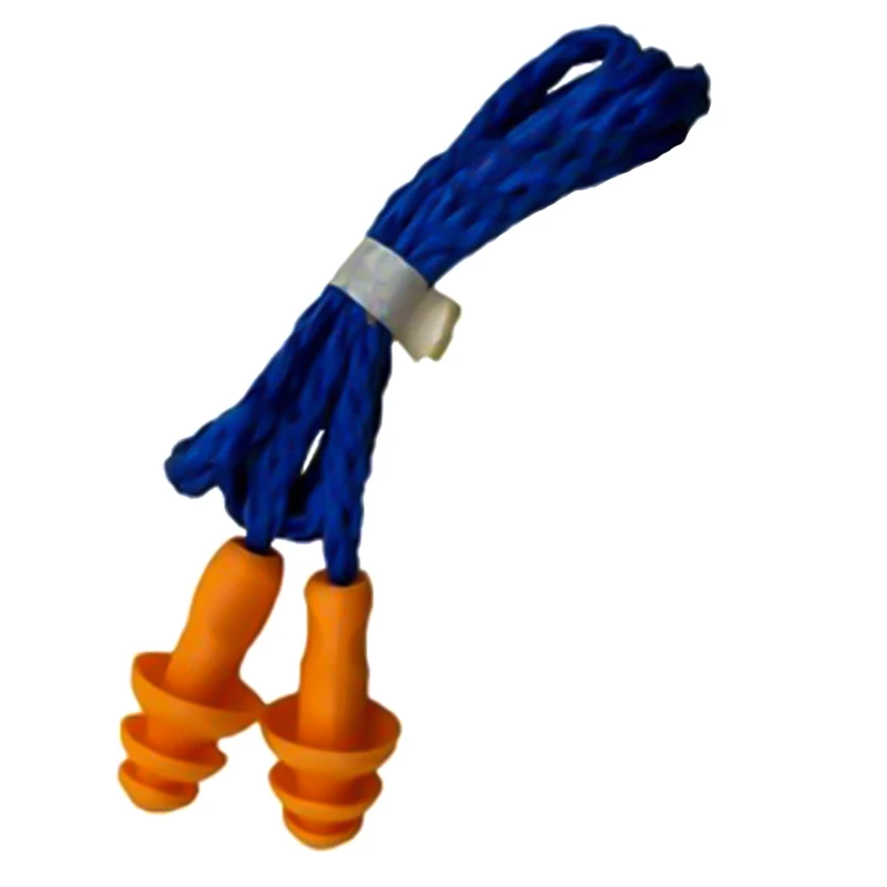 1 шт. Мягкие силиконовые со шнуром уха Вилки уши протектор Многоразовые Защиты