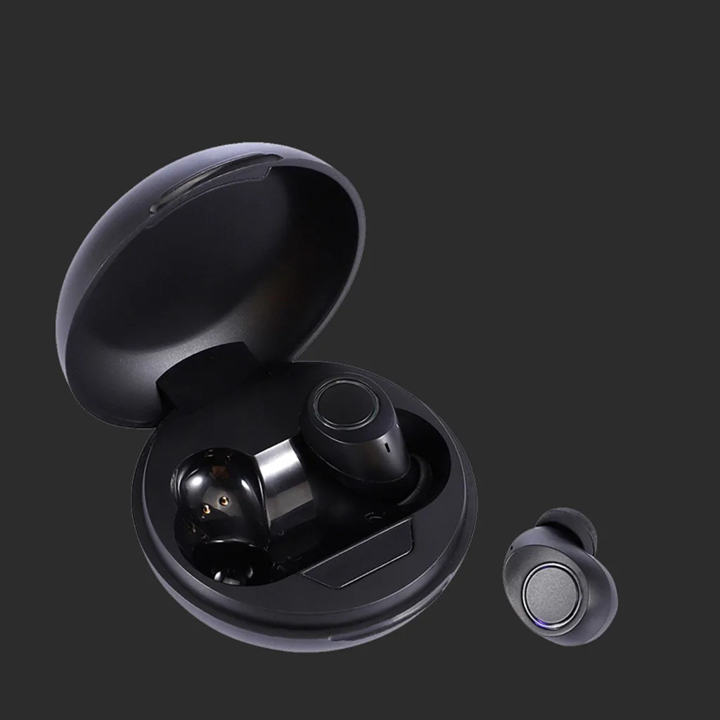 Наушники мини гарнитура спортивные стерео наушники-вкладыши Bluetooth 5 с Беспроводной зарядки спортивные стерео гарнитура универсальные для вождения в музыкальный подарок