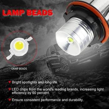 

5W Angel Eye Halo Bulb 6500K DC 12V 2pcs LED Bulb Super Bright Waterproof