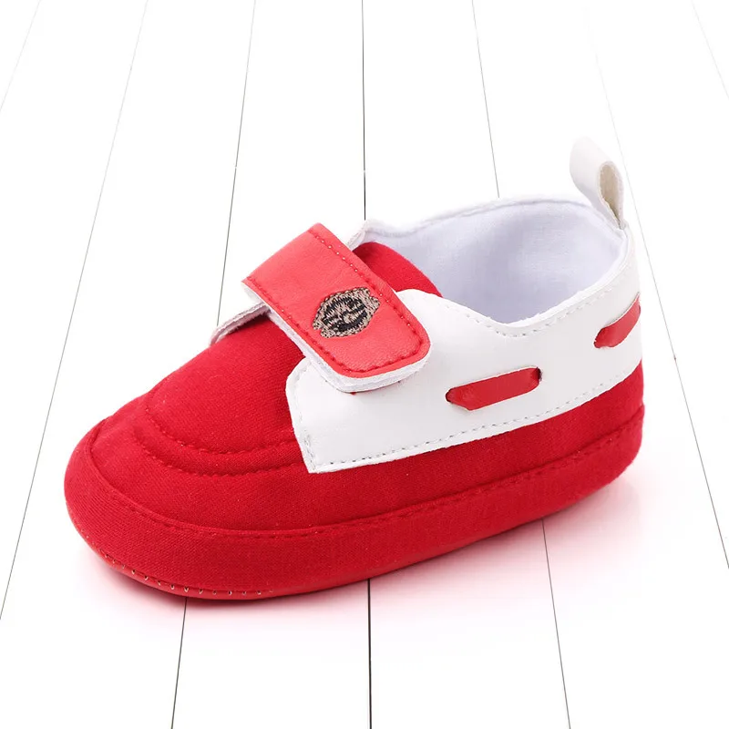 Обувь для маленьких мальчиков; обувь для малышей с нескользящей подошвой; Лидер продаж; обувь для малышей с подошвой 0-18 месяцев; Прямая поставка - Цвет: Красный