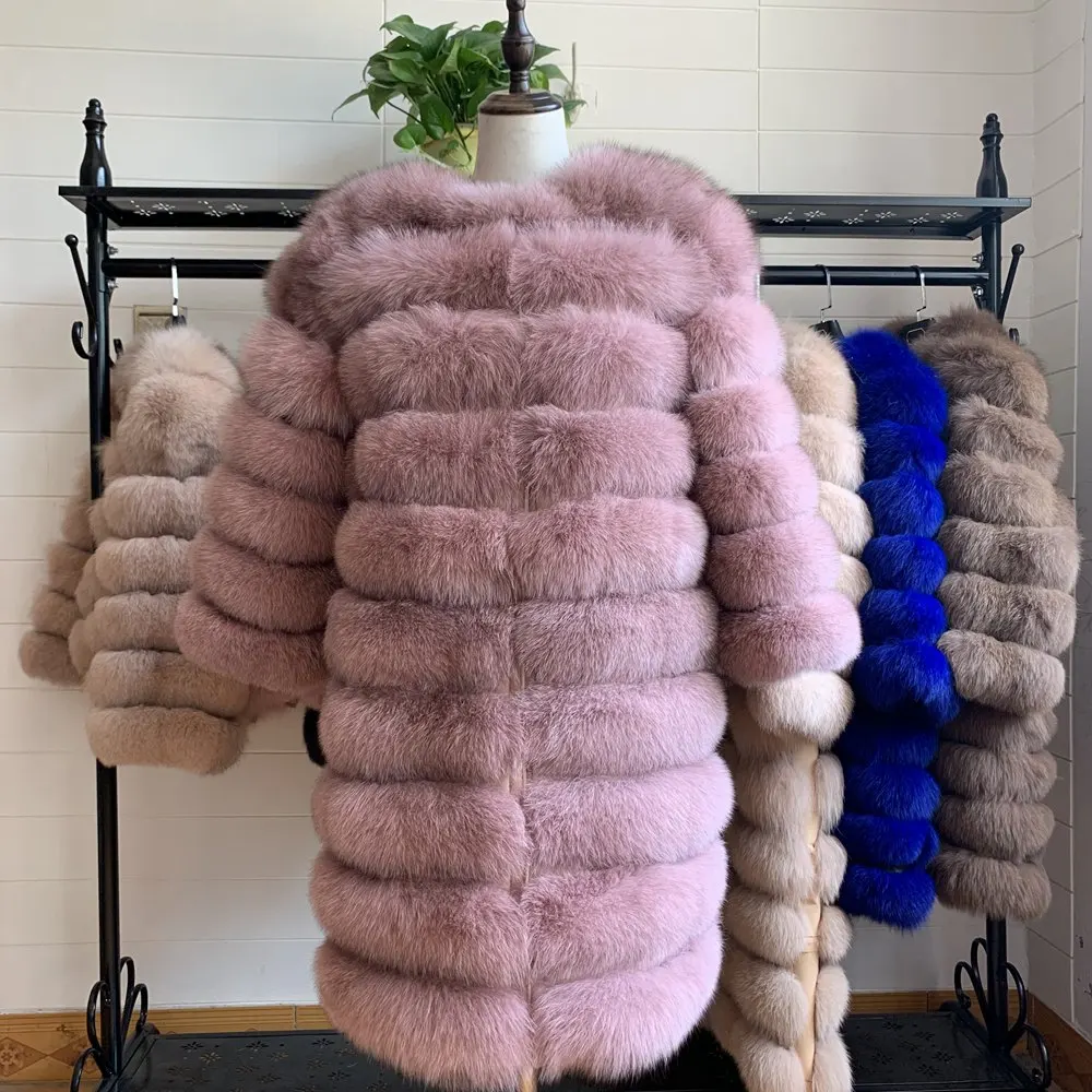 Женское меховое пальто из натурального Лисьего меха, натуральное зимнее натуральное Женское пальто из лисьего меха с меховым жилетом, пальто для девочек, женские жилеты, пальто с лисьим мехом