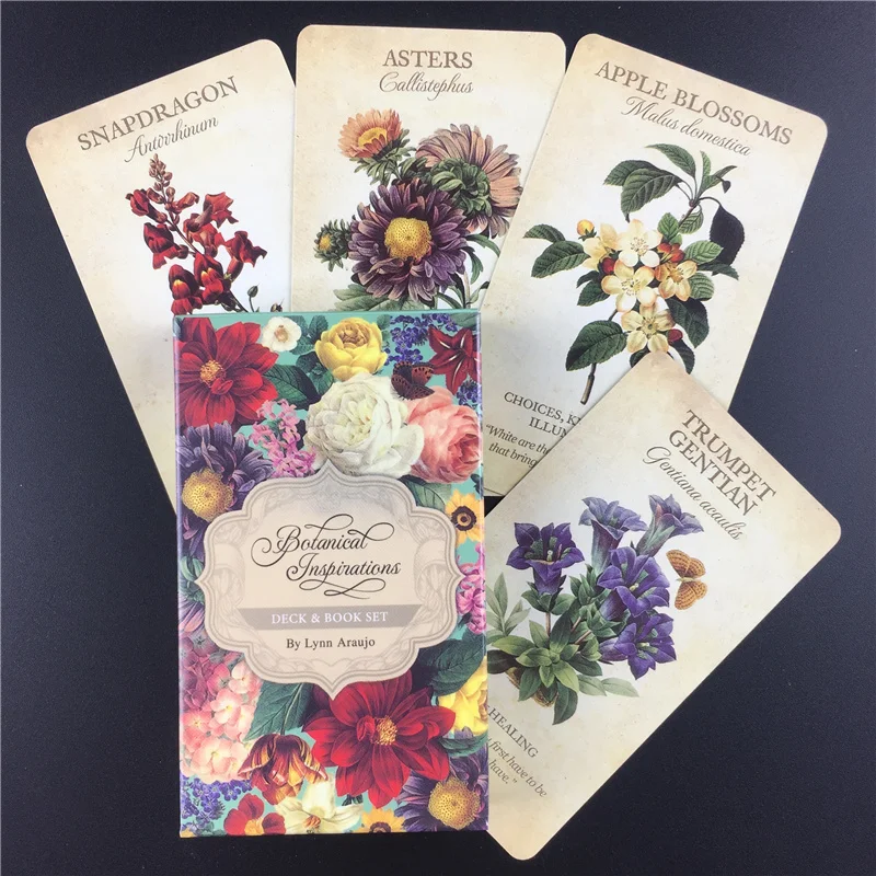 Playing-Cards Games Oracle Deck Botanical Inspiration Funny Party Family English-Board