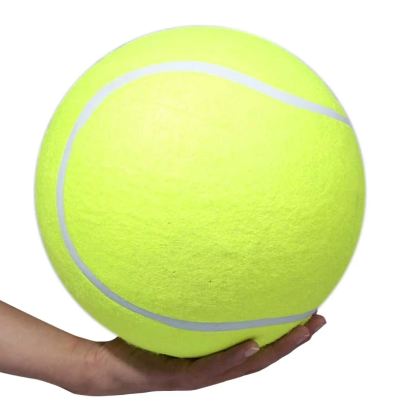 Tennis Balls 20.5cm Pet Dog Toy Tennis Ball Pet Training Toys Inflatable Oversize Giant Rubber Tennis Chew Balls for Large Puppies Fun