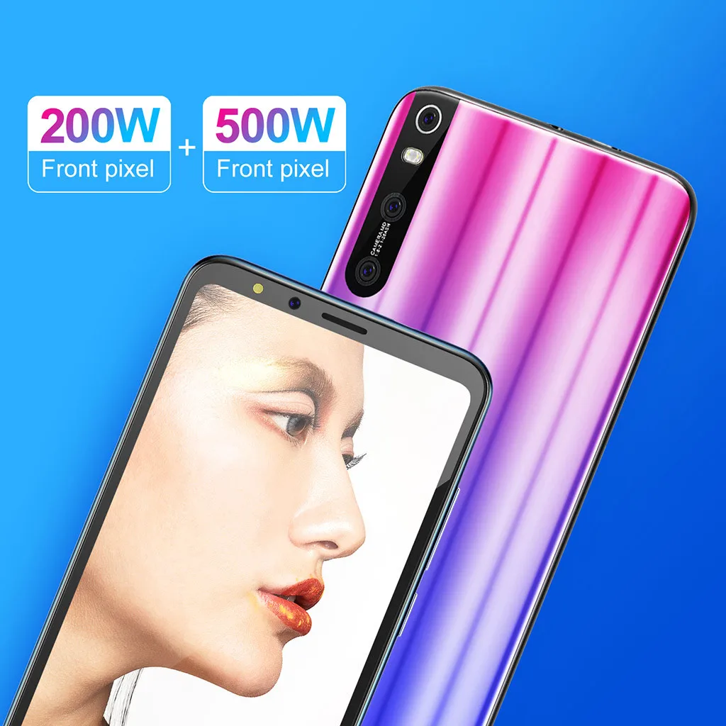 5,5 дюймовый мобильный телефон четыре камеры четырехъядерный 1+ 8G 3g Android смартфон большая батарея многофункциональная интеллектуальная телефон HD+ ЖК-экран