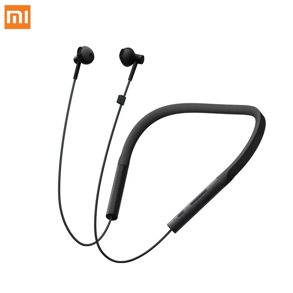 black Новейшие Xiao mi воротник Bluetooth гарнитура Молодежная версия новые с шейным ободом спортивные наушники Быстрая зарядка mi беспроводные наушники D5 - Цвет: black