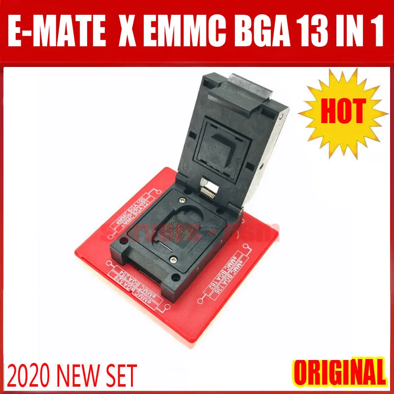 2020 Новейшая высокоскоростная E MATE X EMMC/ICs EMMC BGA 13 в 1 поддержка eMMc BGA100/136/153/162/168/221/254/529