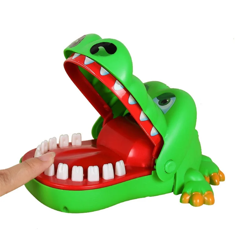 2019 укус рта палец игрушка Большой Крокодил тянет зубы бар игры игрушки дети