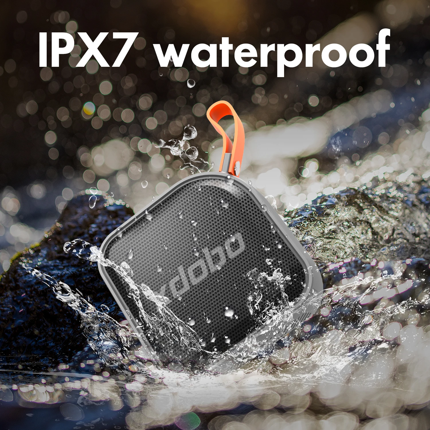 

Subwoofer Powerful Portable Waterproof Smart Bluetooth Speaker Small Mini Square Music Box Support USB,TF-Card