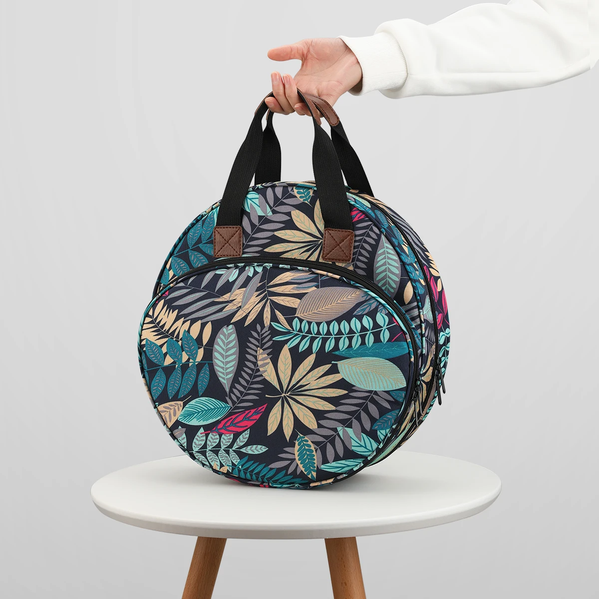 PROD 1005002090047565 Oval Shaped Crochet Bag Knitting Tool Container
Solid Color Portable Sewing Accessories Big Capacity Durable Knitting
Bag
