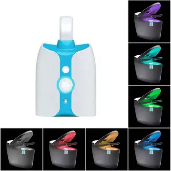 

LED Toilet Seat Night Light 8 Colors Human Body Induction Waterproof UV Sterilization Light Toilet Seat Night